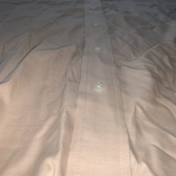 Tommy Hilfiger Button Down Yellow White TLC The Lifetime Collar 17 32/33 Men - Picture 6 of 10